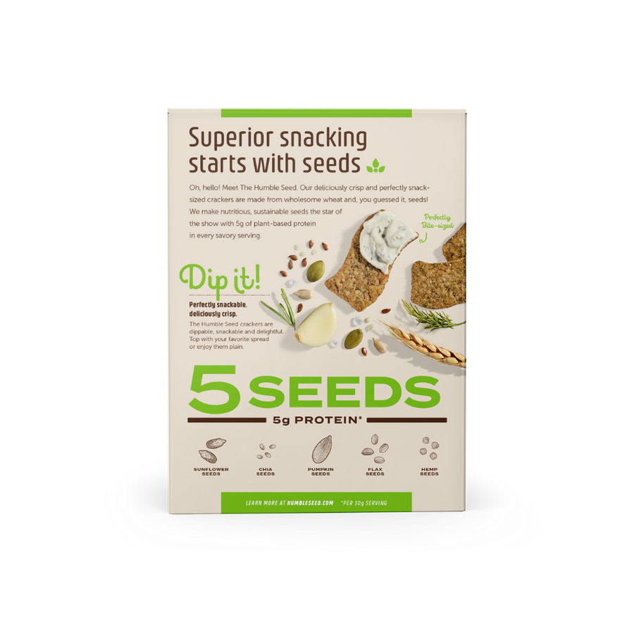 Garlic Herb Whole Wheat Protein Crackers