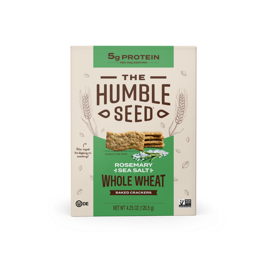 Rosemary Sea Salt Whole Wheat Protein Crackers